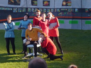 Summer Star Trek is an annual production. Staged in public spaces in the Wellington region,with all donations going to Starship Childrens Hospital